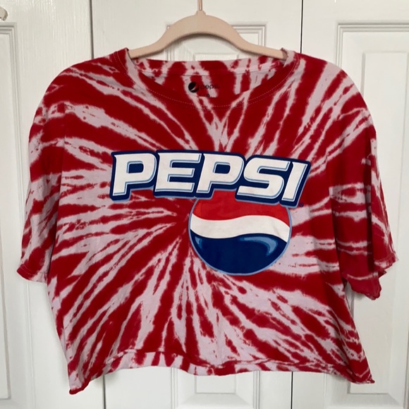 Tie Dye Pepsi crop top - Picture 1 of 3